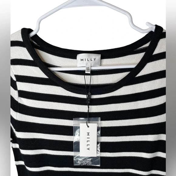 NWT Milly Degrade Stripe Flare Dress Size Small - Picture 8 of 8